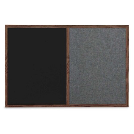 United Visual Products Slim Style Indoor Enclosed Corkboard, 30 UV503SCH-WHITE-APRICOT